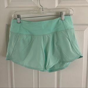 Lululemon mint green shorts